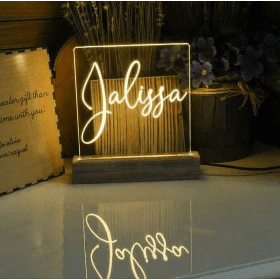 Personalized LED Name Shine Lamp – Custom Light Decor Pakistan