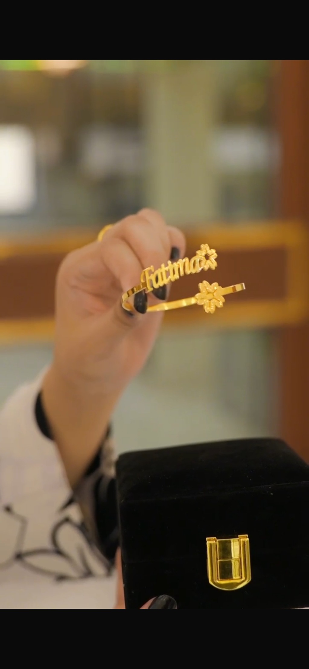 Elegant Flower Name Customized Bangle for Women in Pakistan