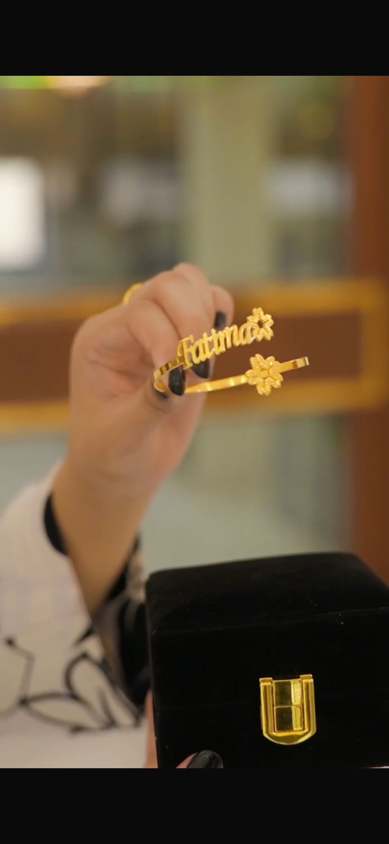 Elegant Flower Name Customized Bangle for Women in Pakistan