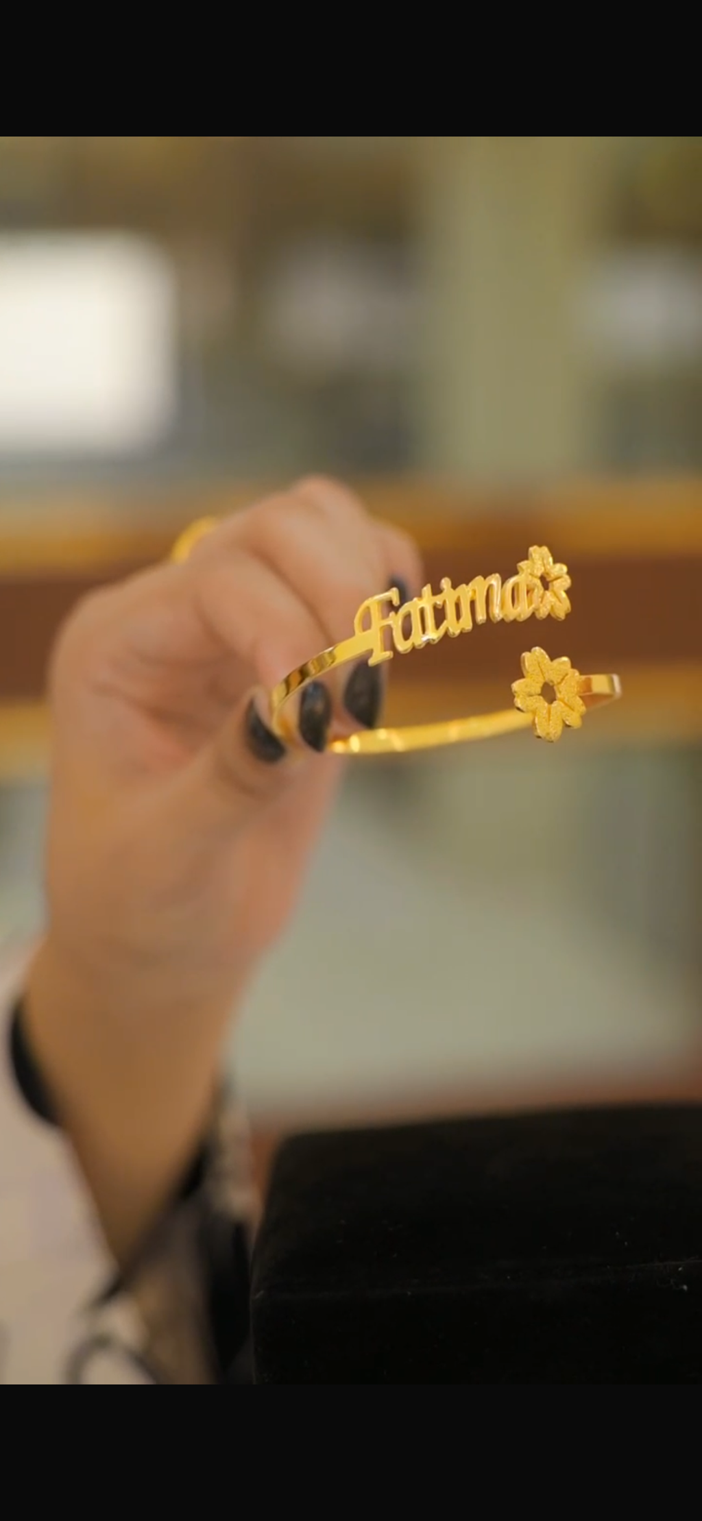 Elegant Flower Name Customized Bangle for Women in Pakistan