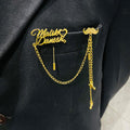 Custom Name Brooch & Lapel Pin | Personalized Coat Pin Pakistan