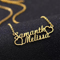 Small Heart Name Necklace – Personalized Jewelry for Women in Pakistan