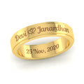 Personalized Name Ring for Men & Women Golden Pakistan