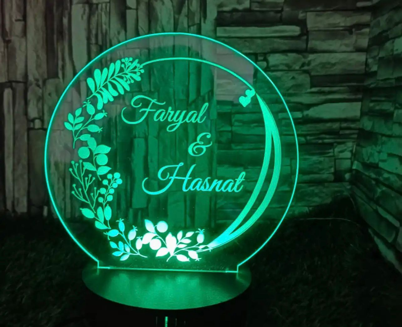 Customized 3D Name Illusion Lamp – Acrylic LED Night Light & Gift in Pakistan