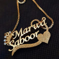 Heart Name Necklace – Personalized Jewelry for Pakistan