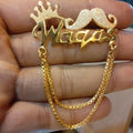 Custom Name Brooch for Men | Personalized Coat Pin Pakistan