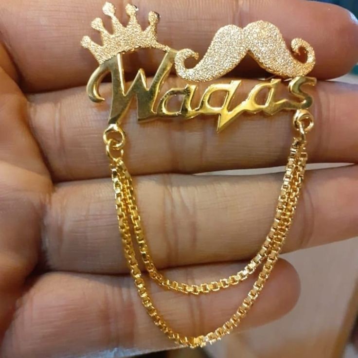 Custom Name Brooch for Men | Personalized Coat Pin Pakistan